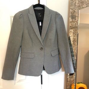 NWT J. Crew Grey Puff Sleeve Blazer